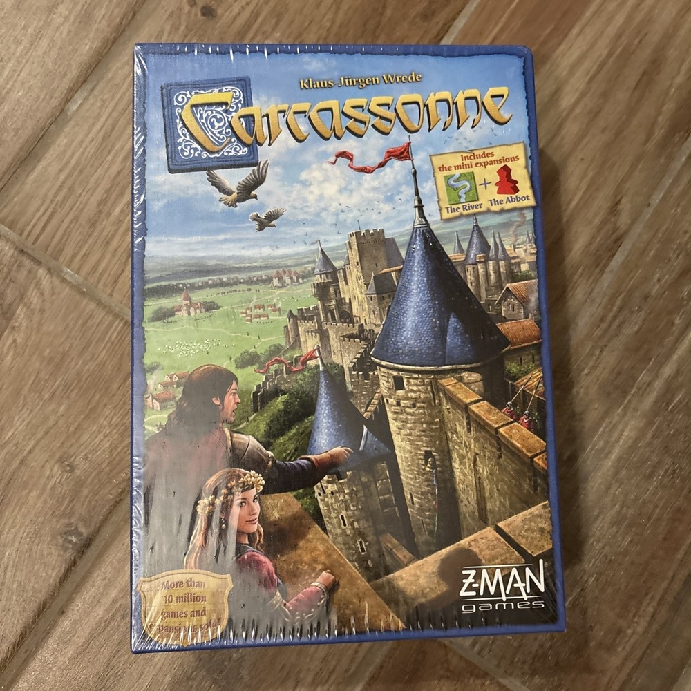 Z-man‎ Games Carcassonne Board Game Includes Mini Expansion River + The Abbot